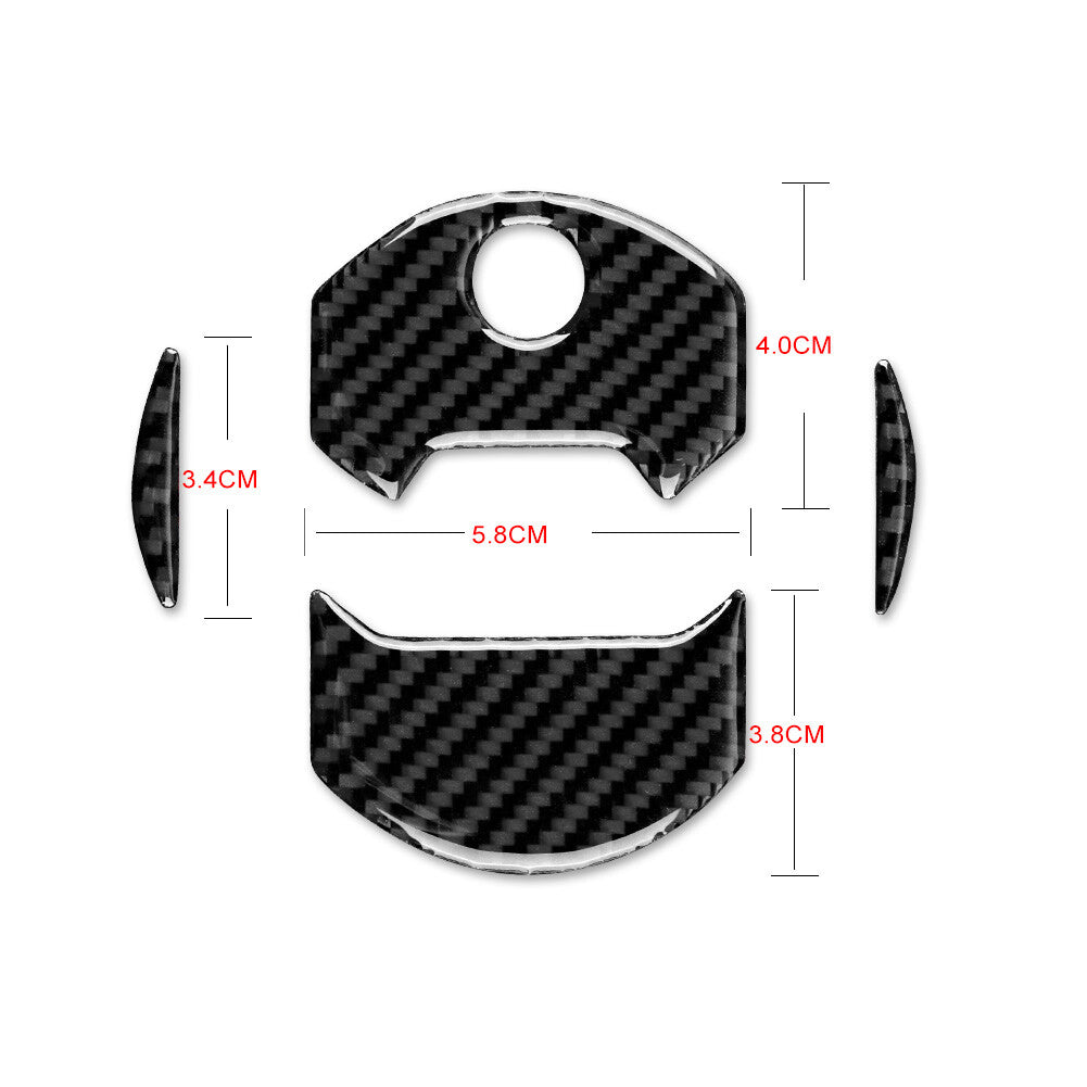 New 2-piece glossy black boiler side camera protective cover decoration suitable for 2021-2023 for Model 3- v