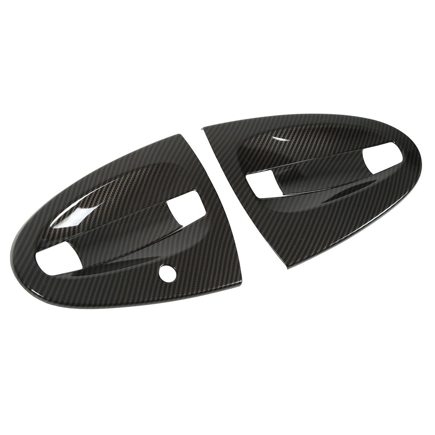 Exterior Door Handle Bowl Cover 4pcs Carbon Fiber Car Exterior Door Handle Bowl