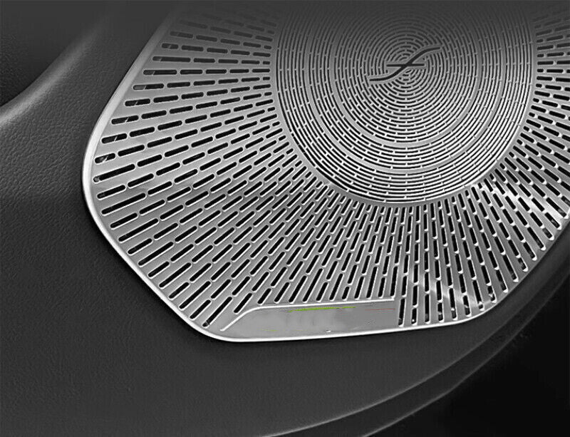 4P Silver Titanium Inner Door Speaker Cover Trim for Lexus RX350h 500h 2023-2024