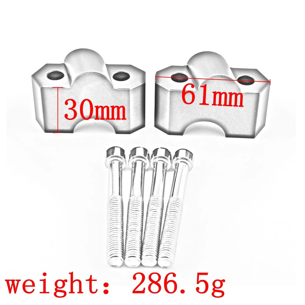 Handle Bar Clamp Raised Extender Raiser Mount Riser for KAWASAKI Z1000 2007-2009