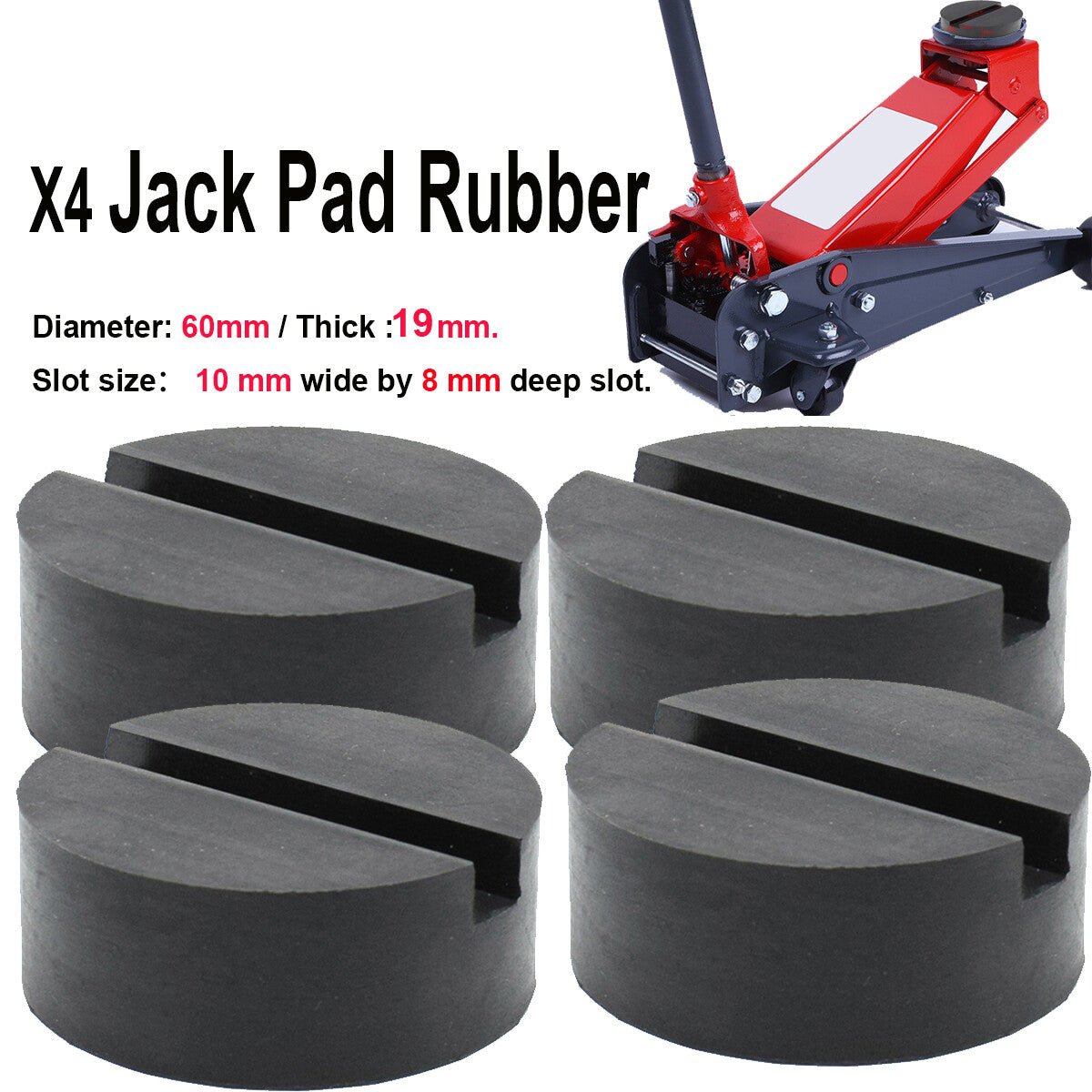4 Jack Pad Block Hydraulic Ramp Jacking Pads Adapter Avoid Sill Damage Protector