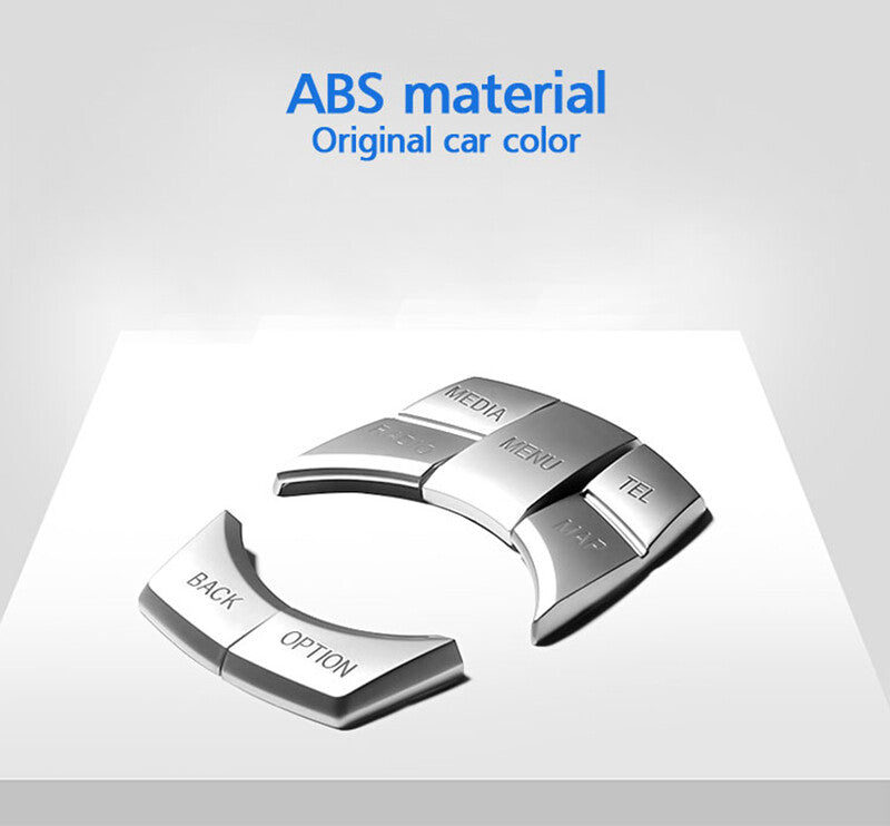 Chrome-plated iDrive Multimedia 7 button decorative cover for X1 X3 X5 X6 n