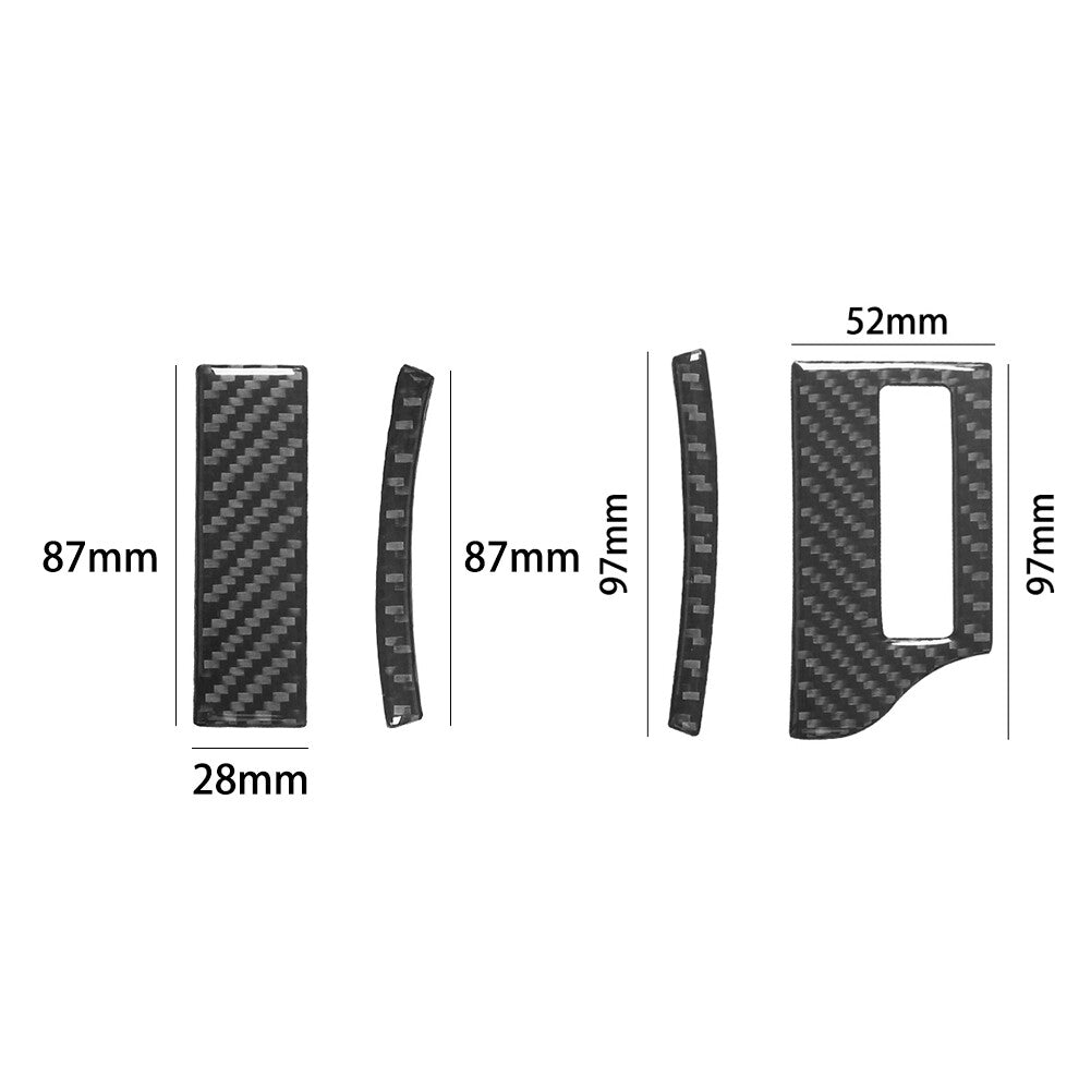 4X Carbon Fiber Speedometer Side Cover Trim For Silverado/tahoe/ for sierra 2007-2014