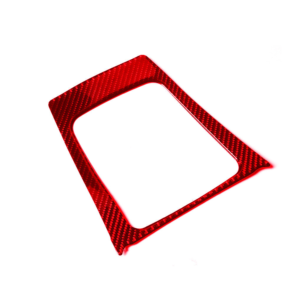 Red Carbon Fiber Window Lift Console Cover for Subaru Legacy Outback 2010-2014 v