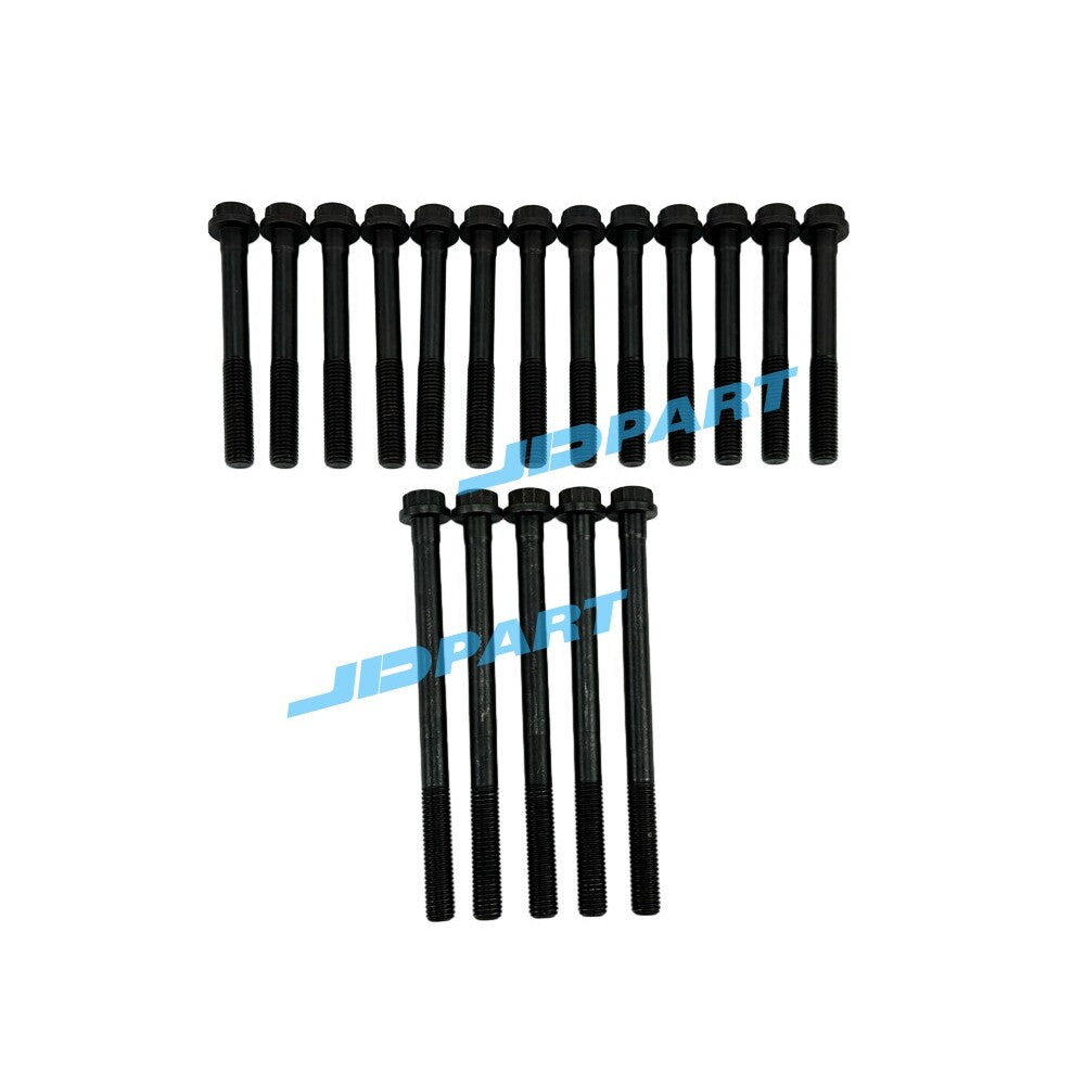 18-piece pack of 4D31 and 4D32 cylinder head bolts for engine parts.