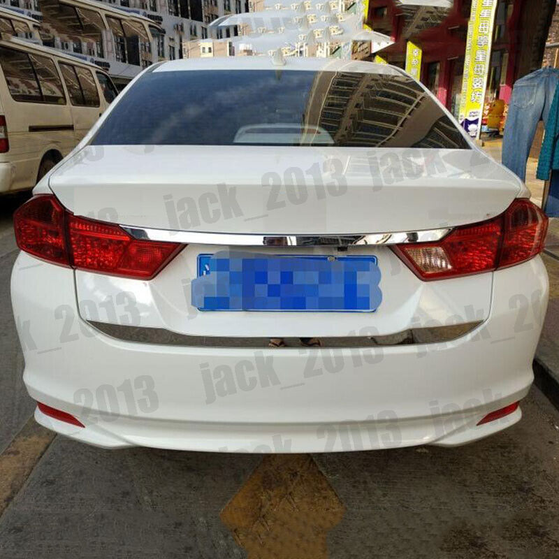 for Honda City 2015-2019 STAINLESS REAR TRUNK TAIL GATE DOOR LID COVER TRIM