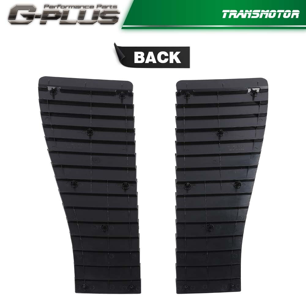 Black Hood Louver 1985 - 1990 Camaro Z28 & IROC Pair - v