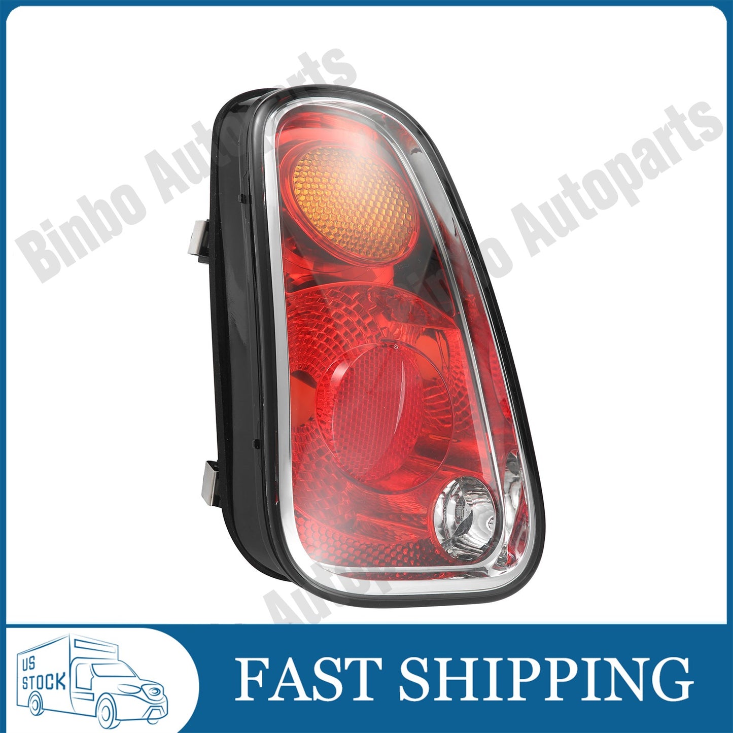 Pair Rear Tail Light Lamp Len Housing Red for Mini Cooper R50 R52 R53 2004-2006