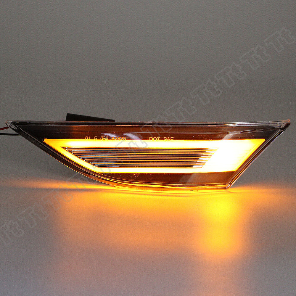 yellow LED side marker lights for 991 Carrera 981 718 Cayman - v