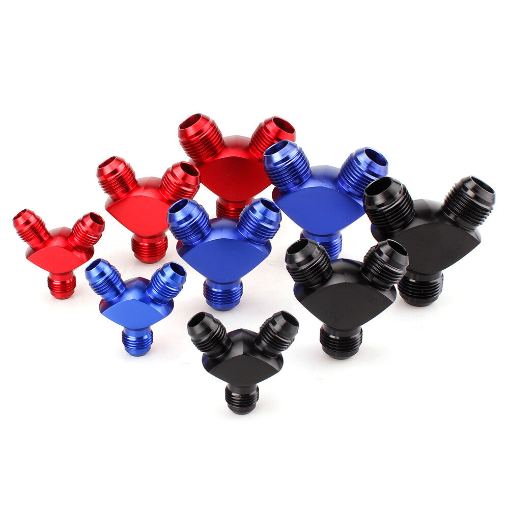 Fitting Junction Coupler Adapter AN6/AN8/AN10-6AN -8AN -10AN Y Block Fuel Y Q