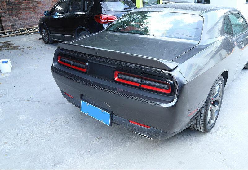 for Dodge for Challenger 2015-2021 Carbon Fiber Exterior Tail Light Lamp Strip Trim
