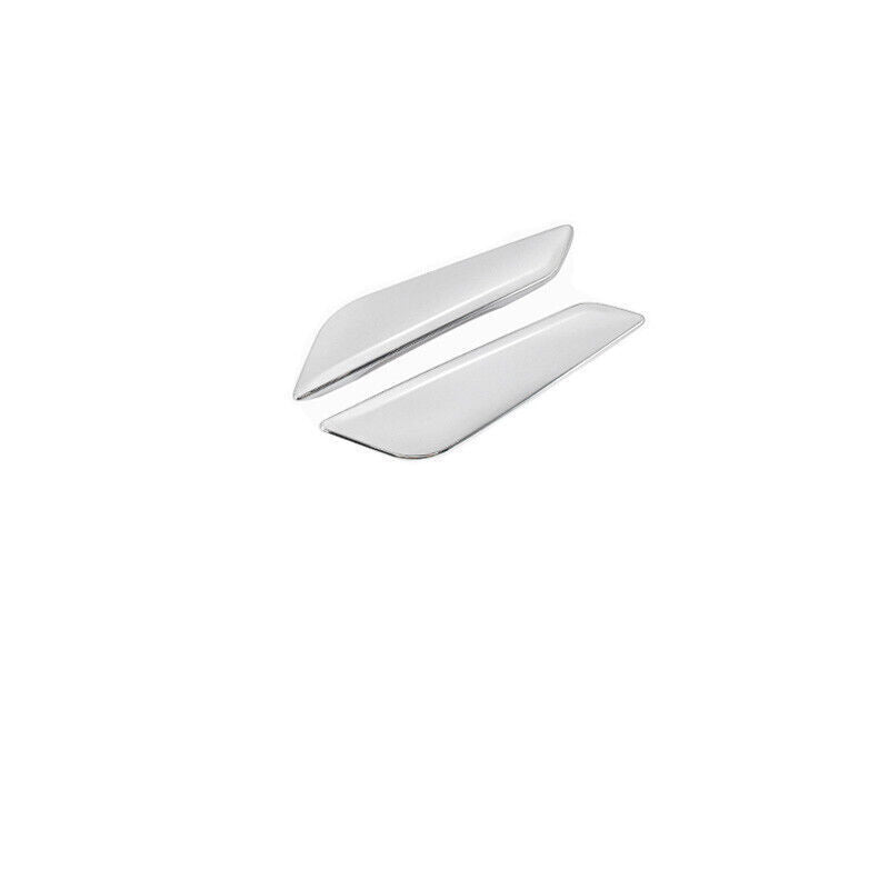 2-Piece Chrome Front Door Fender Cover Trim for BMW 5 Series G30 2018-2022 ABS