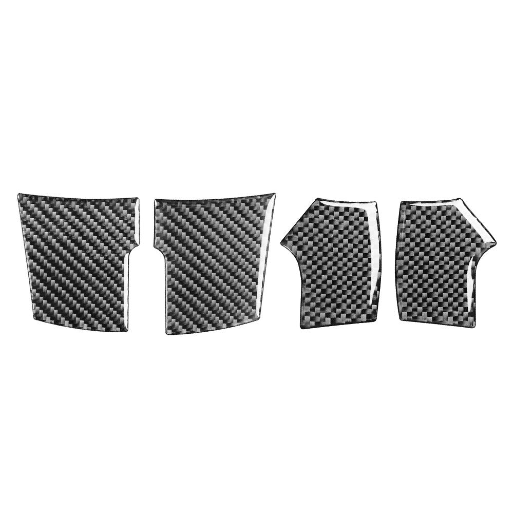 Interior Inner Steering Wheel Cover Trim Fit for Ford F-150 2004-08 Carbon Fiber