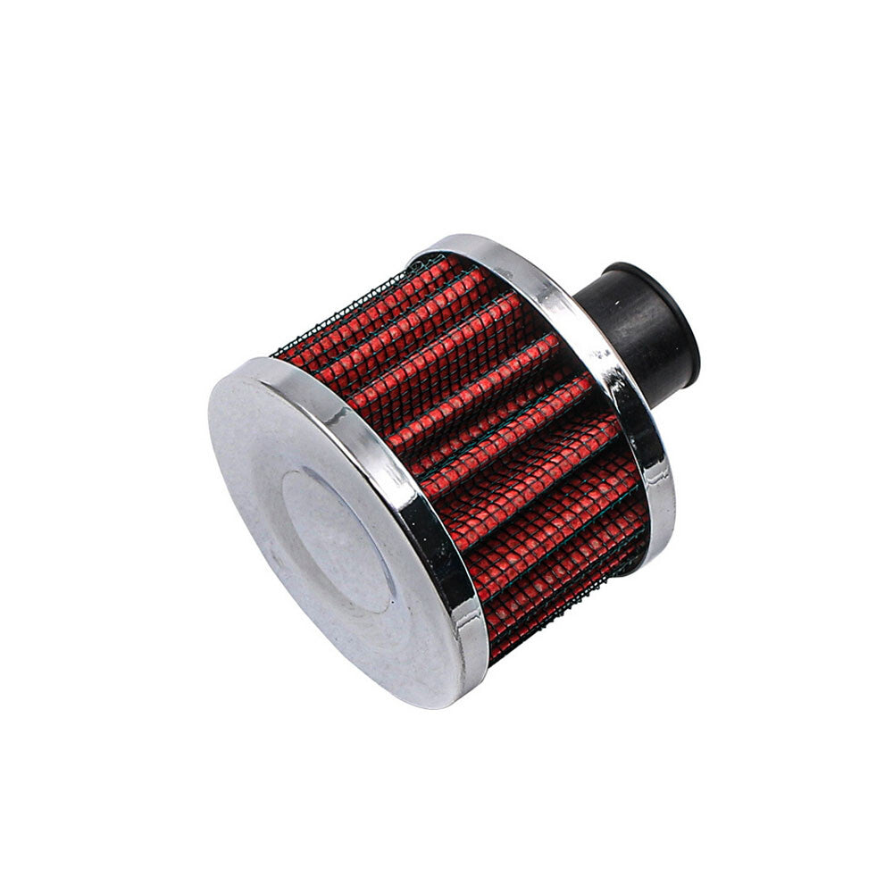 Plating Red 1/2 12mm UNIVERSAL Crankcase Vent Value Cover Air Breather Filter Q