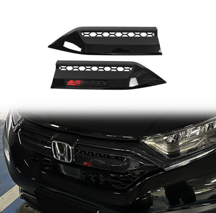 for Honda CR-V CRV 20-2022 Black Look Front Center Grille Grill Side Cover Trims
