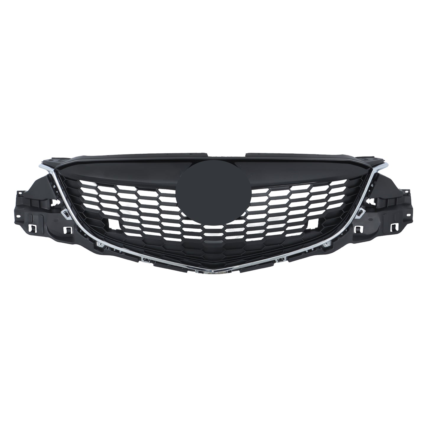 Applicable to 2013 for Mazda CX-5 MA1200187, front bumper upper grille, black chrome plastic. n