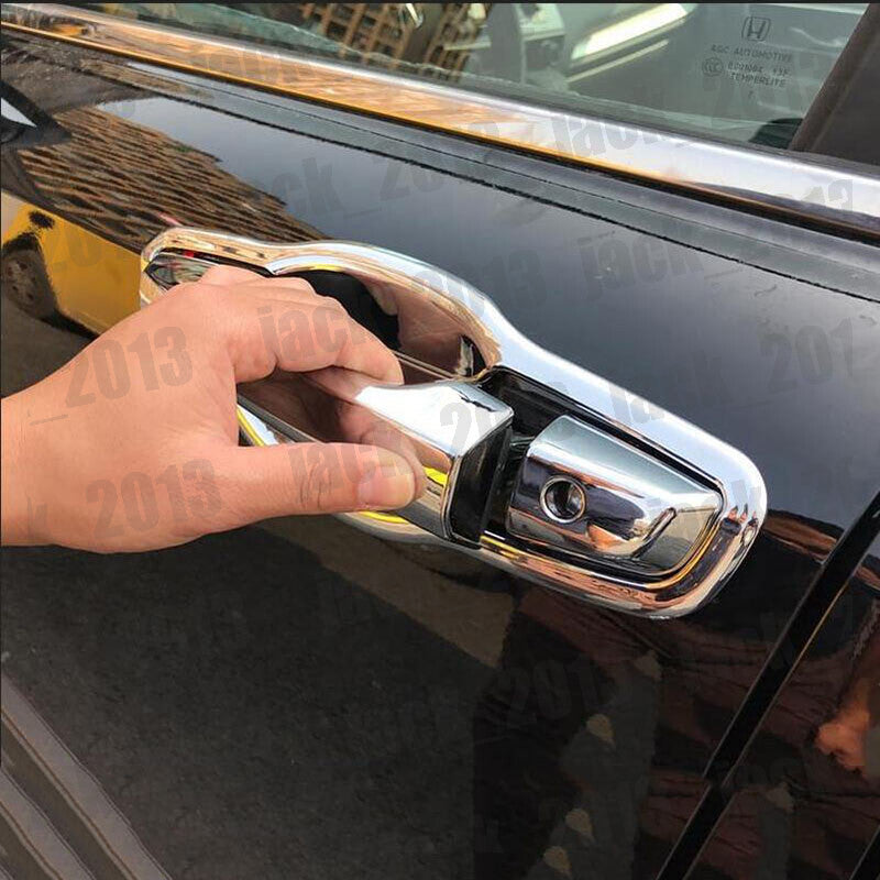 For 2016-2021 for Honda for Civic silvery steel Side Door Handle Bowl Cup Covers Trims