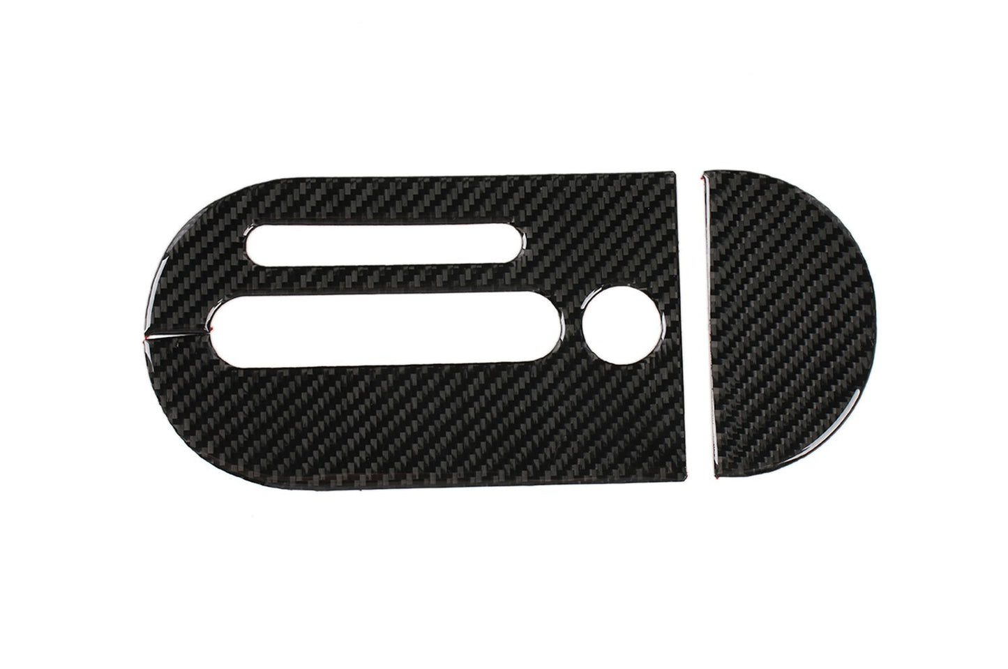 for Jeep for Wrangler JK 07-10 Gear Shift Panel Cover Trim Carbon Fiber 2-PACK