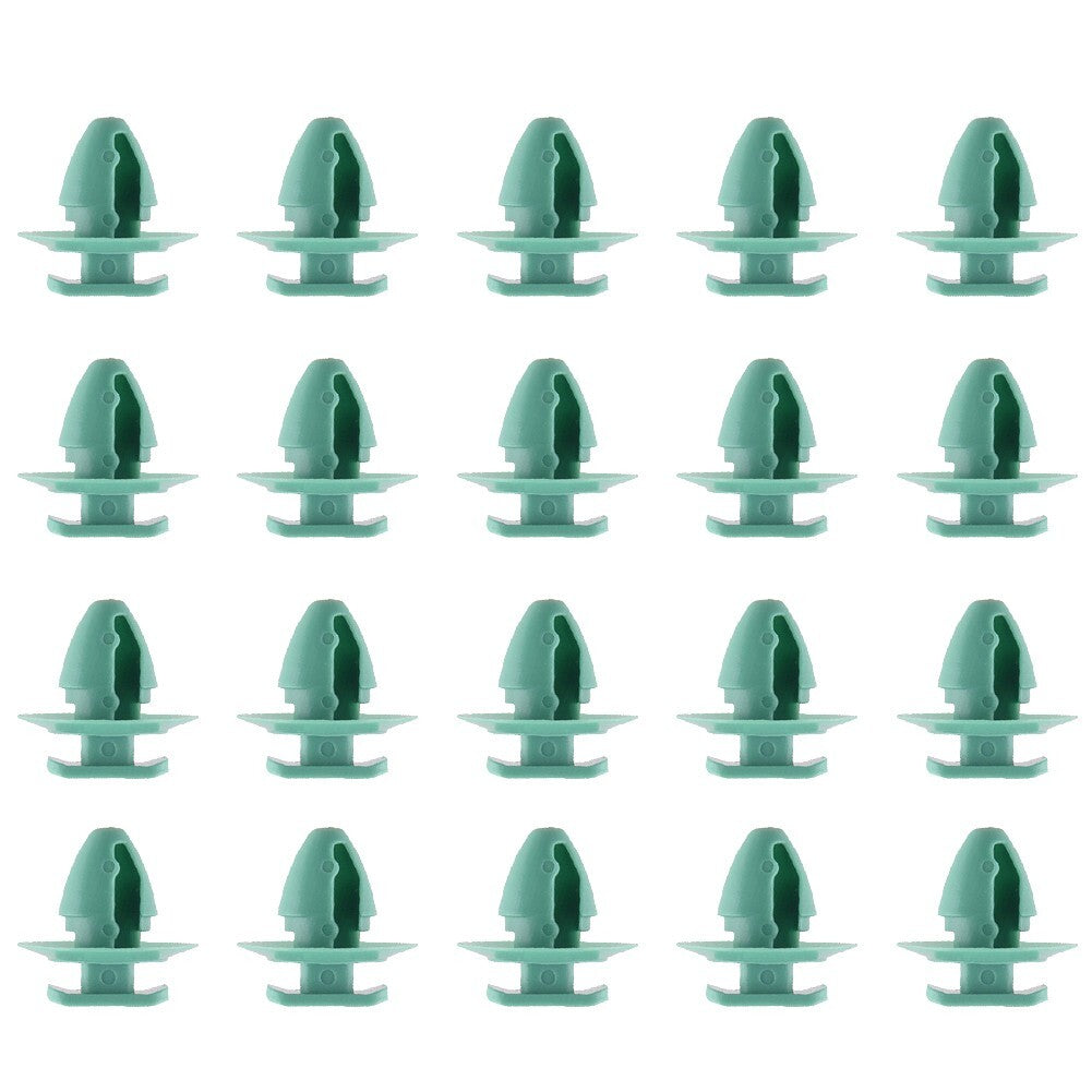 Car Wheel Arch Fender Flare Molding Trim Retainer Clip Green Fastener Clamp 20pc