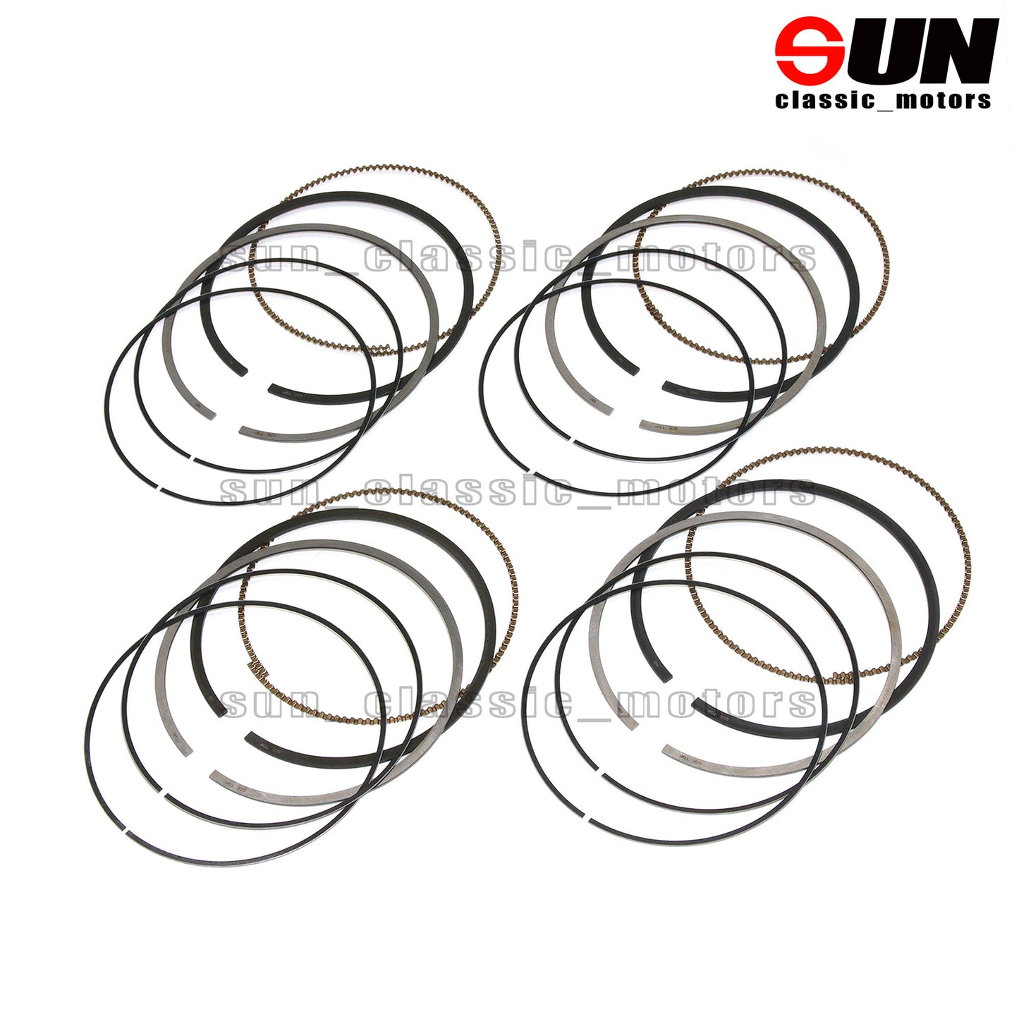 4-Piece Piston Ring Kit STD for Audi A1, A3, for Golf , for Passat , for Skoda 1.6 TDI, and for Cayenne .