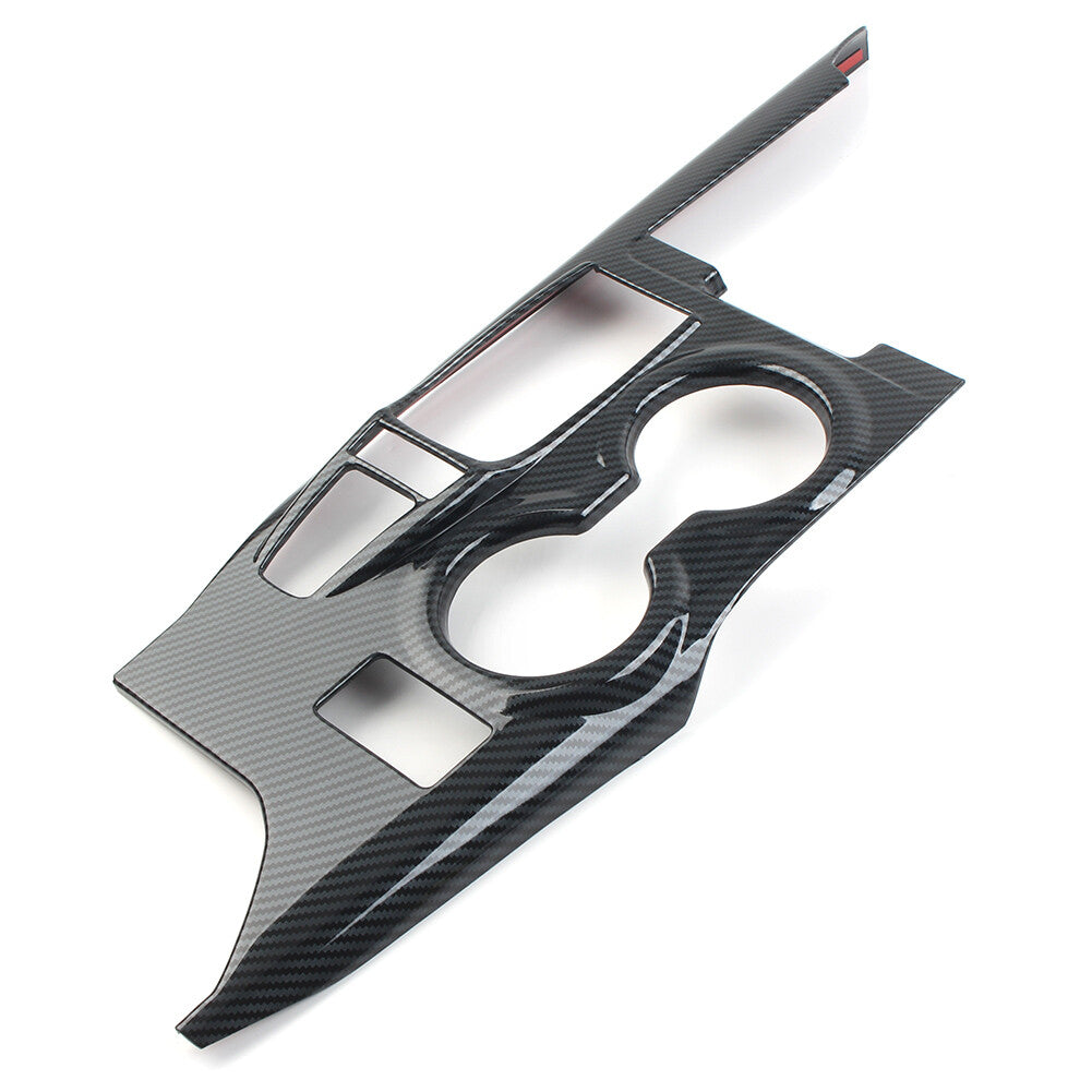 Carbon Fiber Look Black Gear Shift Box Panel Cover Trim for Toyota for Camry 18-20