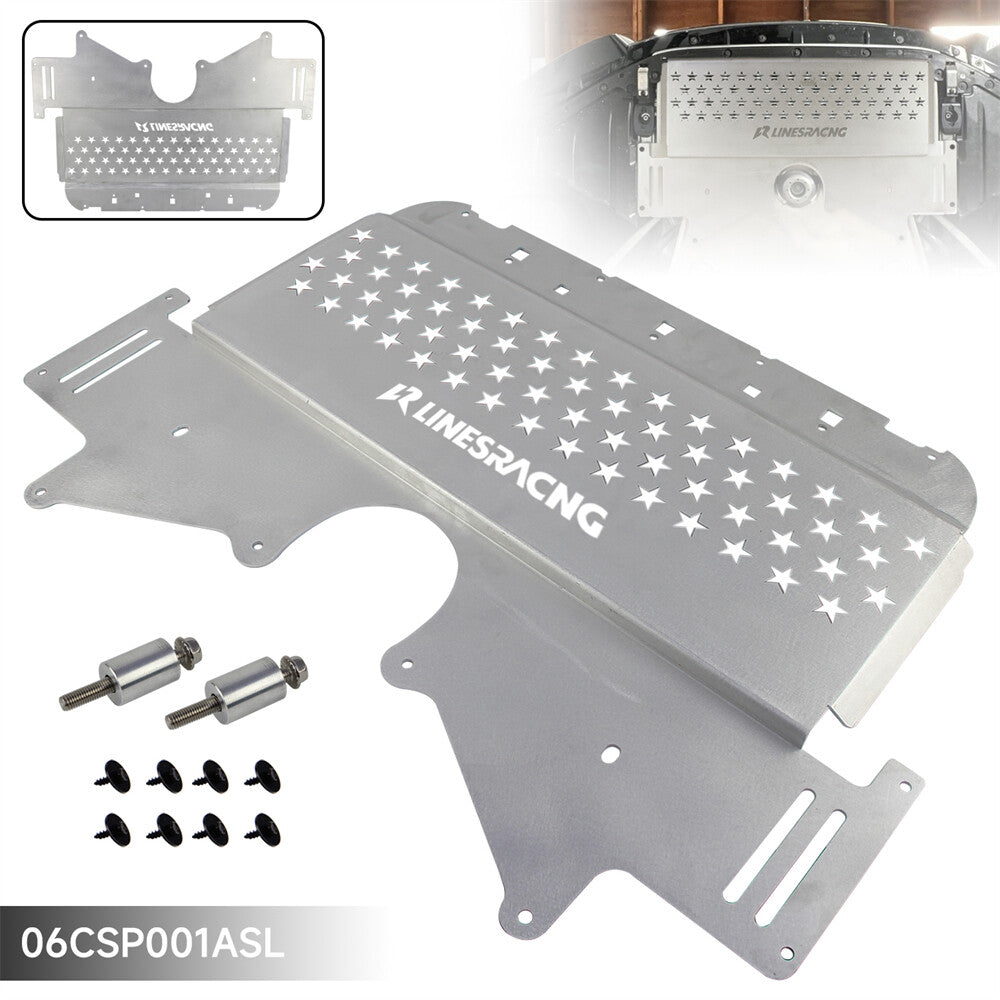 Oil Cooler Skid Plate for BMW G80 G82 M3 M4 G87 M2 2021-2024 Aluminum Silver