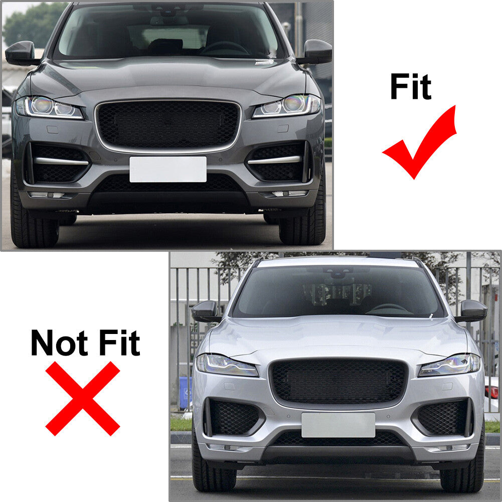Front Bumper Grille Blade Molding Strip Trim for Jaguar F-Pace R