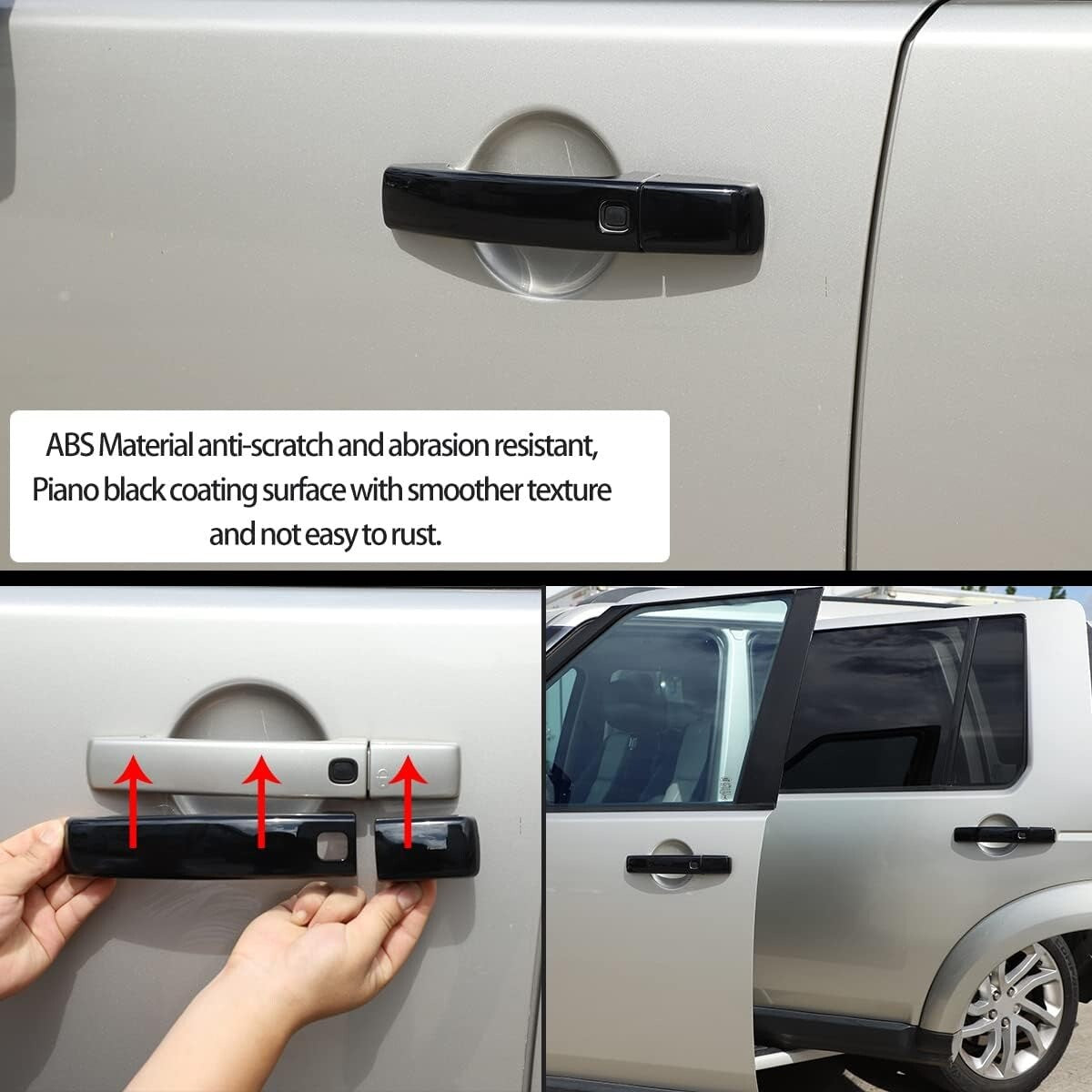 4PCSABS Outer Side Door Handle Panel Cover for Range Rover Sport Discovery 4 LR4
