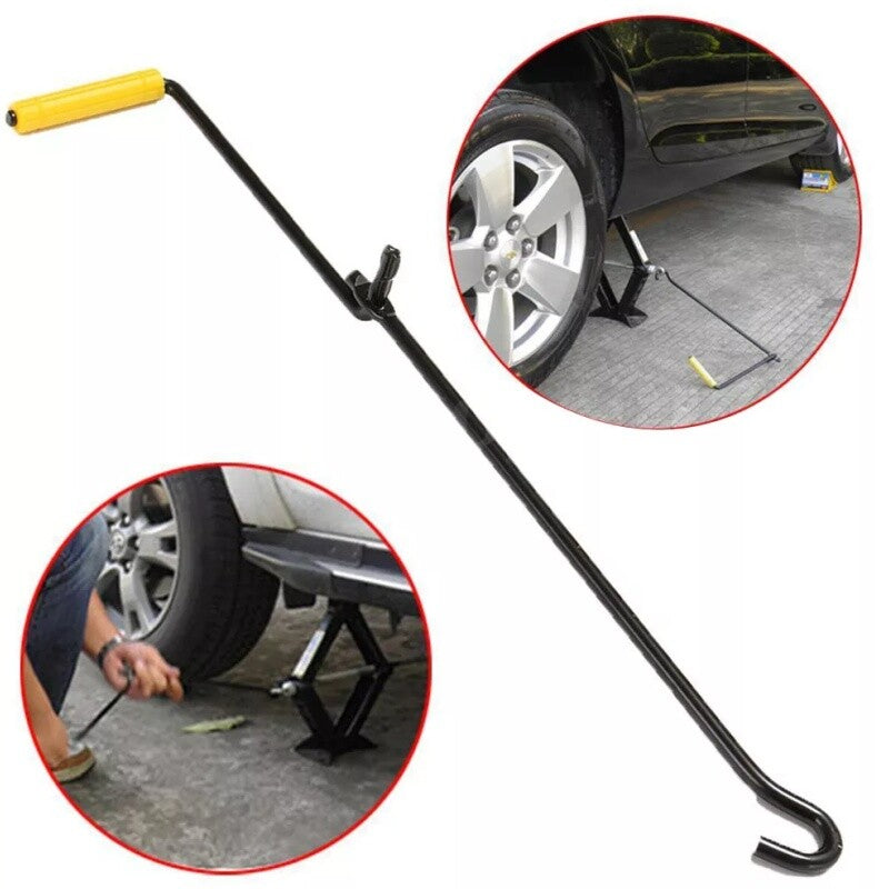 Car Steel Garage Tire Wheel Lug Wrench Crank Handle Lift Tool for Scissor Jack