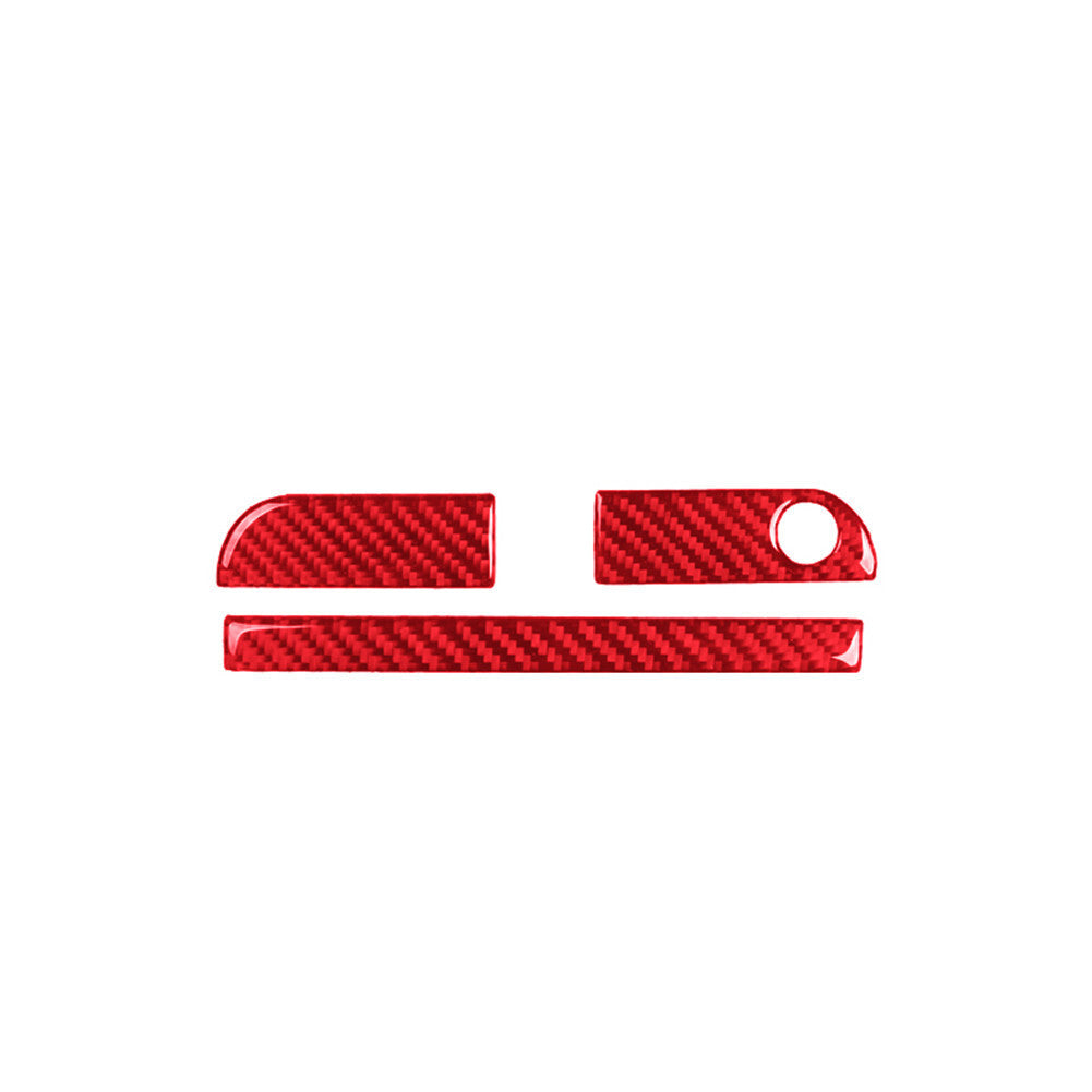 2Pcs Carbon Fiber Interior Defogger Vent Cover Trim For Tacoma 16-21 Red v