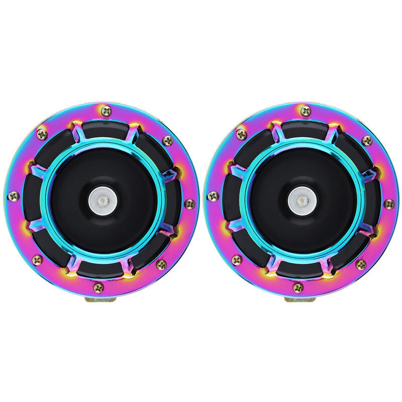 2Pc Universal Super Loud Compact Electric Blast Tone Electronic Horn 12V 110DB