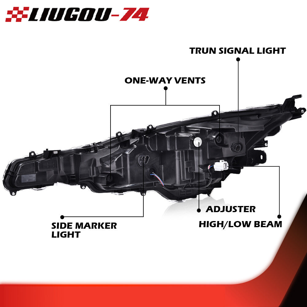 Suitable for 2020 and 2021 for Toyota for Corolla L LE LED headlight assembly (DRL, passenger side)