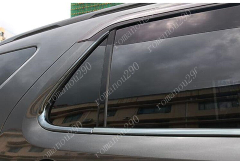 6p for Ford Explorer 2011-19 Stainless Black Bottom Window Frame Sill Trim Cover