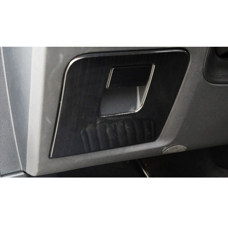 Main Driver Storage Box Handle Cover Trim Black Steel for BMW X3 X4 2018-2021