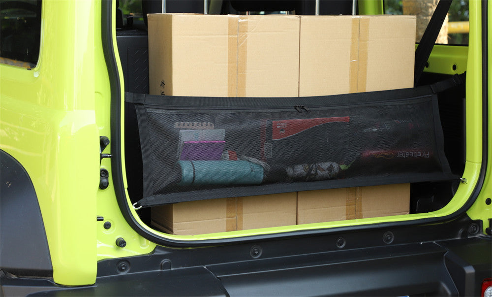 Black Rear Cargo Net Trunk Isolation Storage Net Cover for Suzuki for Jimny 2019-23