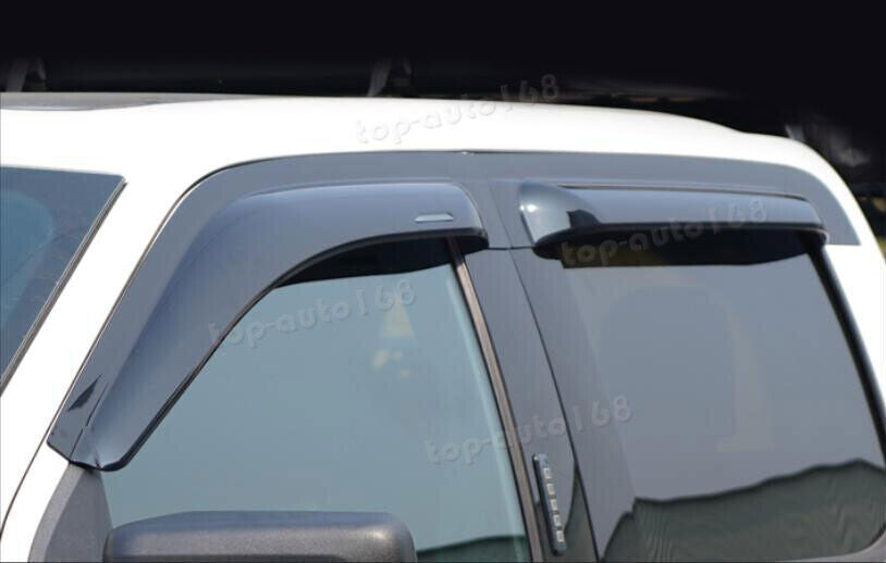 for Ford F-150 2021-2024 Smoke Window Wind Visors Rain Sun Guard Vent Deflectors