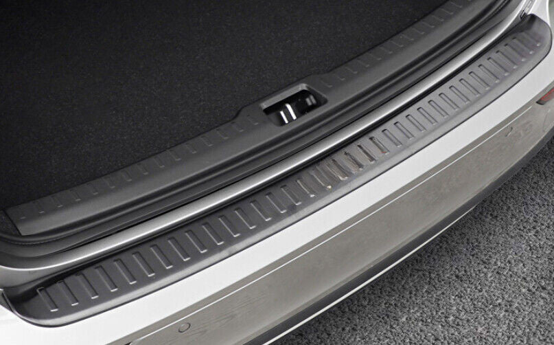 for Volvo S60 2019-2021 Black Titanium S.Steel Rear Bumper Protector Sill Cover