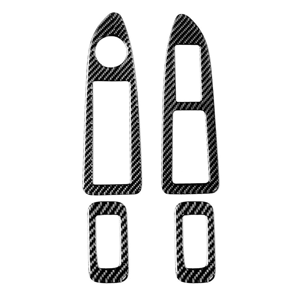 4Pcs Carbon Fiber Steering Wheel Kit Cover Trim For Supra 2019-2022 v