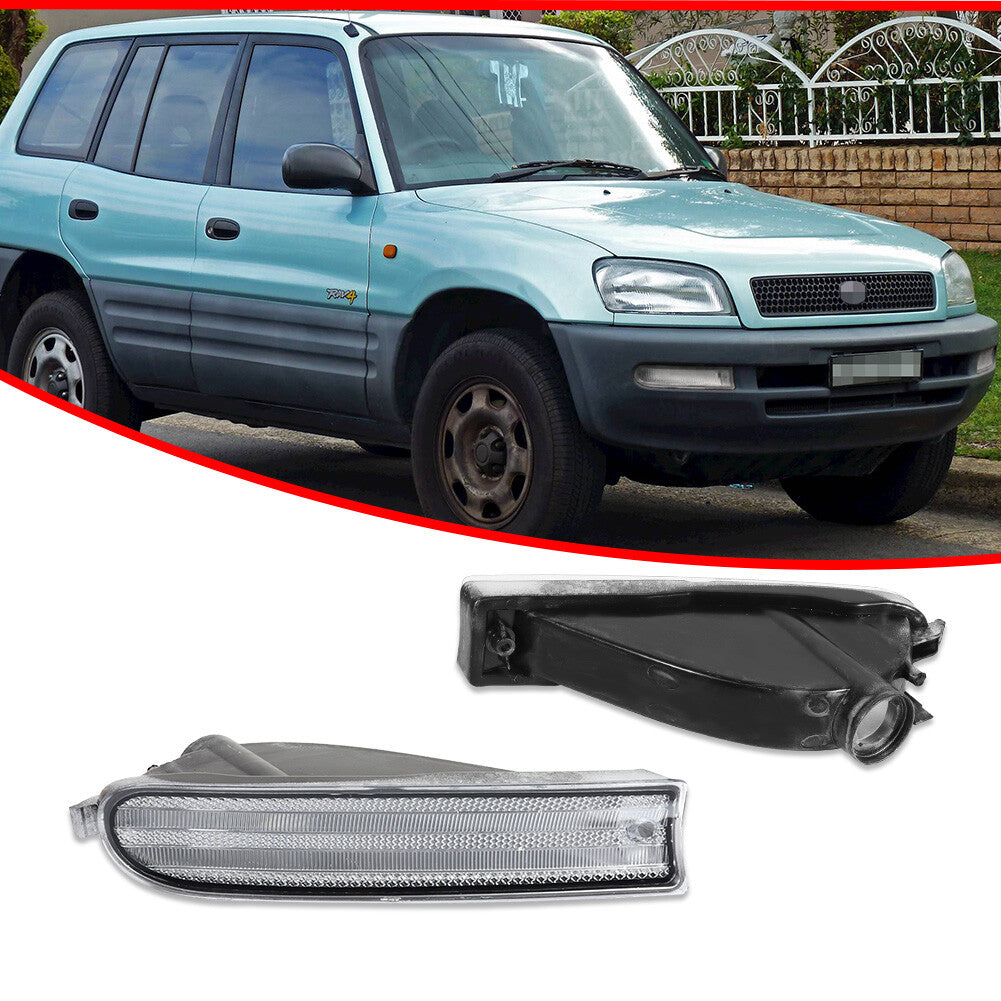 Transparent front corner turn signal light lens left + right for 96-97 for Rav4 Rav 4- v