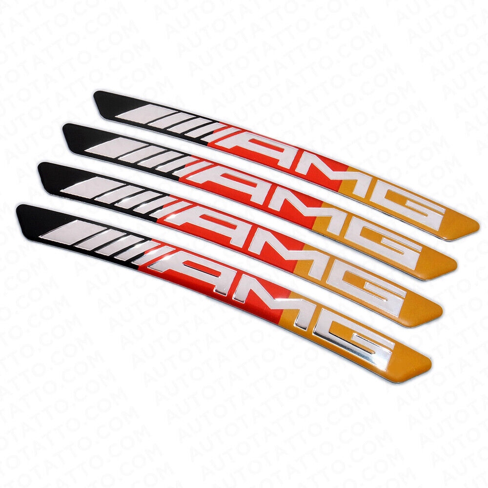 4x NEW AMG Edition Sport Wheels Badge 3D Sticker Logo Emblem Decoration GER