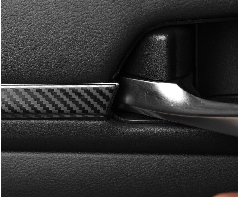 Inner Door Panel Cover Trim 4PCS for Nissan Altima 2019-2022 Steel Carbon Fiber