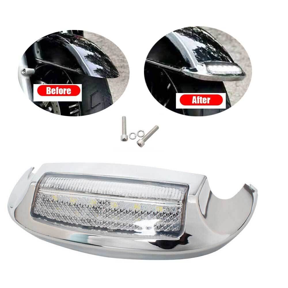Front LED fender tips with clear lens for Harley Limited FLHTK 2014-2023 n