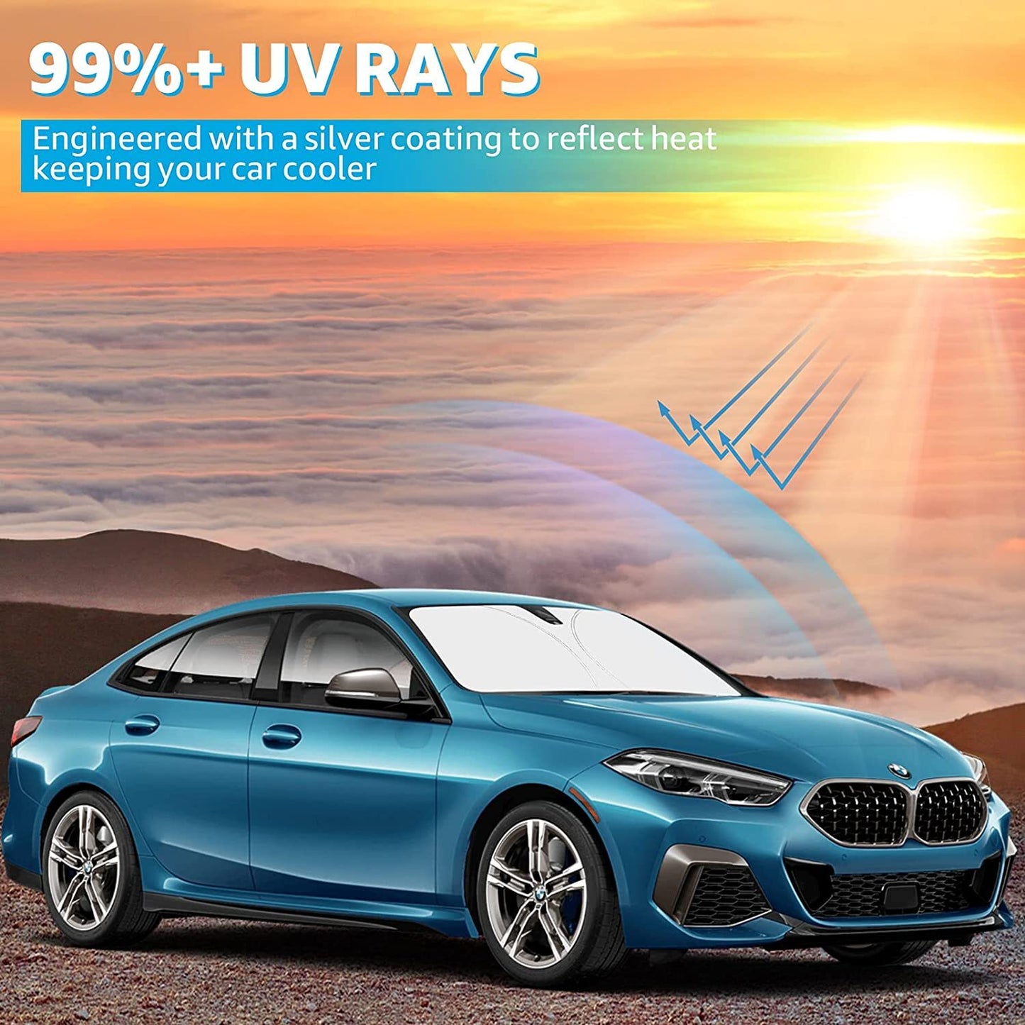 Suitable for 2010-2023 X1 E84 F48 F49 U11 car windshield sunshade, foldable sunshade. n