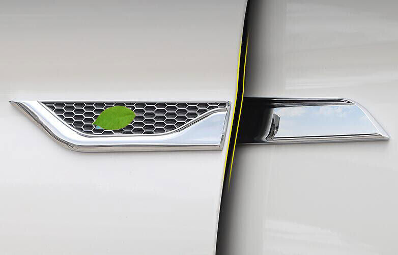 Fit for BMW 5 Series 2011-2016 Silver Aluminum Side Vent Fender Flank Cover Trim
