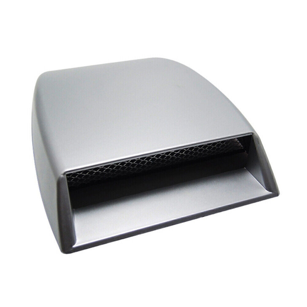 Universal Car Vent Air Flow Intake Scoop Bonnet Hood Decoration Cover Grey