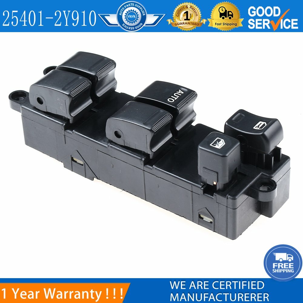Front left power window control switch 25401-2Y910, suitable for 00-02 for Nissan Maxima, new.