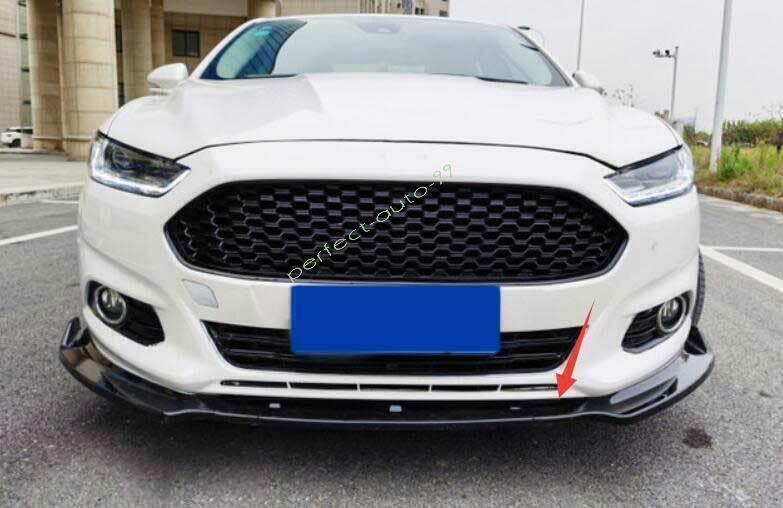 for Ford Mondeo/Fusion 2013-2016 Glossy Black Front Bumper Lip Spoiler Refit 3X