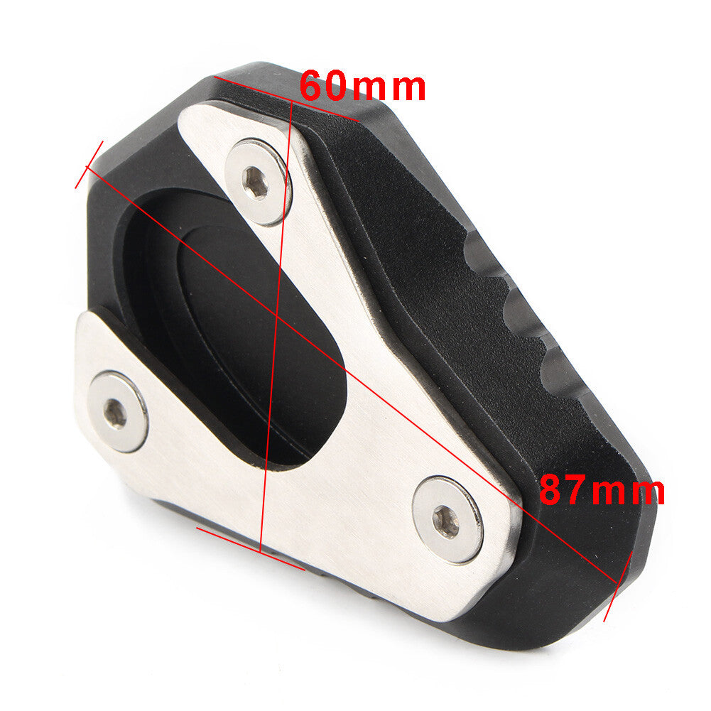 for Kawasaki ER-6F/ER-6N 2013-2017 CNC Side Kick Stand Extension Plate Pad Q