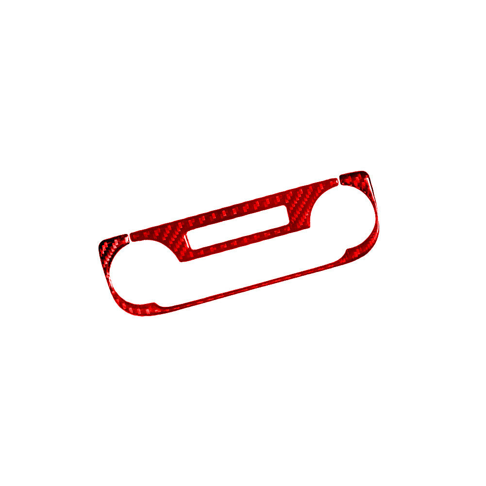 Red Carbon Fiber Automatic Gear Shift Trim For Outlander 2014-2016 v