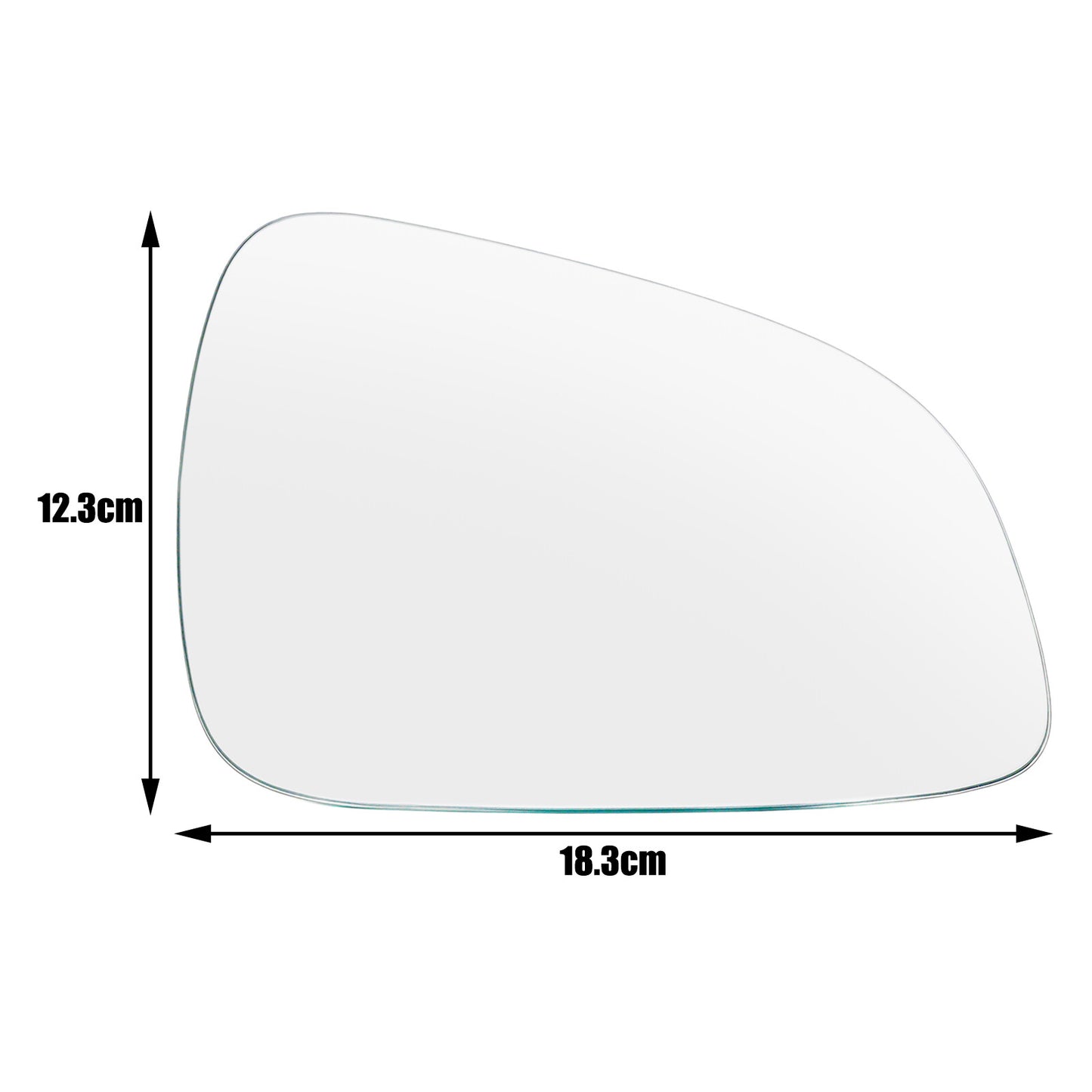 Right Passenger Side Mirror Glass for Vauxhall Astra H MK5 Facelift 2009-11 Q
